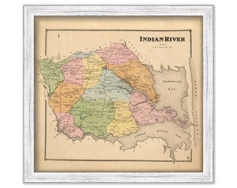 INDIAN RIVER, Delaware -  1868 Map