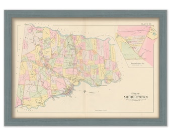 MIDDLETOWN, Pennsylvania - 1892 Map