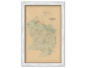 PLYMOUTH, Massachusetts 1879 Map - Replica or Genuine ORIGINAL