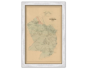 PLYMOUTH, Massachusetts 1879 Map - Replica or Genuine ORIGINAL