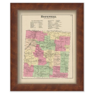 HOPEWELL, Ontaro County, New York 1874 Map