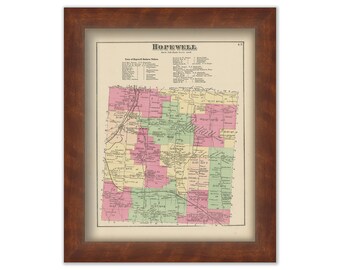 HOPEWELL, Ontaro County, New York 1874 Map