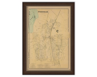 FORDHAM, New York 1868 Map