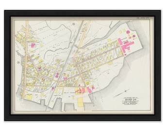 DORCHESTER, Massachusetts 1889 map, Plate 27 -  Neponset  - Replica or GENUINE ORIGINAL