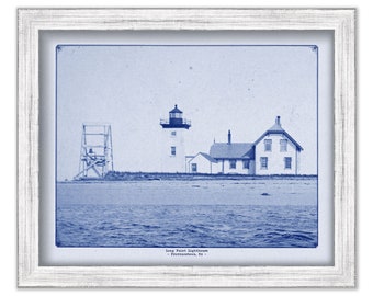 Long Point Lighthouse - Provincetown, MA - Antique Photo Reproduction - Blueprint