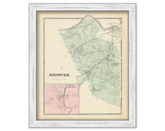 ANDOVER, Massachusetts 1872 Map - Replica or Genuine ORIGINAL