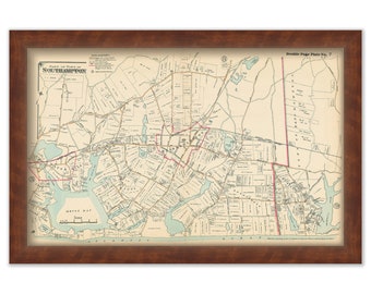 South Hampton Map 1916 Mecox Bay to Georgica Pond - 0040