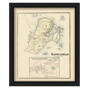 Town of Marblehead, Massachusetts 1872 Map