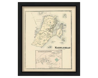 Town of Marblehead, Massachusetts 1872 Map