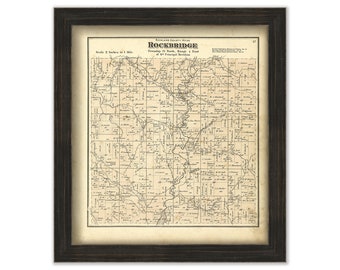 ROCKBRIDGE, Richland County, Wisconsin 1874 map