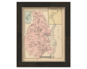 OTISFIELD, Maine 1871 Map, Replica or Genuine ORIGINAL