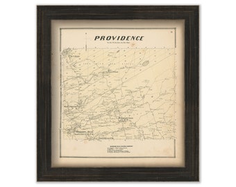 PROVIDENCE, New York 1866 Map, Replica or Genuine ORIGINAL
