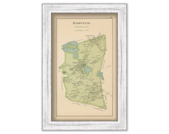 HAMPSTEAD, New Hampshire 1892 Map
