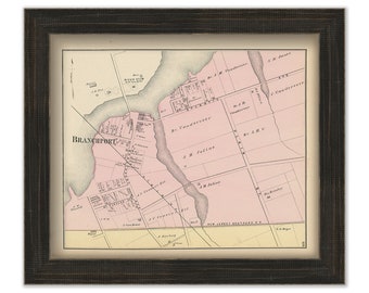 BRANCHPORT, New Jersey 1873 Map - Replica or Genuine ORIGINAL