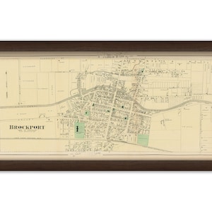 Village of BROCKPORT, New York 1872 Map