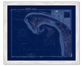 PROVINCETOWN HARBOR and TRURO, Massachusetts - Nautical Chart Blueprint 2007