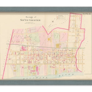 SOUTH CHESTER, Pennsylvania - 1892 Map