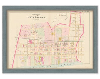SOUTH CHESTER, Pennsylvania - 1892 Map