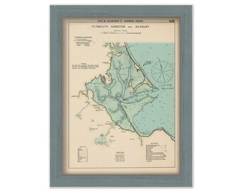 Plymouth, Kingston and Duxbury 1901 - Nautical Chart by Geo. Eldridge 0346