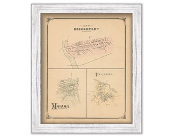 BRIDGRPORT, PAULSBORO and MANTUA, New Jersey -  1879 Map