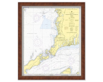 WOODS HOLE, FALMOUTH and Elizabeth Islands, Massachusetts - Nautical Chart 1971