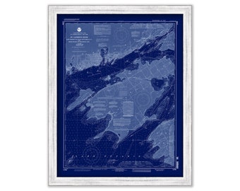 SAINT LAWRENCE RIVER, Cape Vincent to Allan Otty Shoal, New York and Howe Island to Kingston, Ontario - 1993 Nautical Chart Blueprint