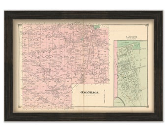 ONONDAGA, New York -  1874 Map
