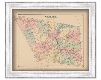 CHELSEA, Vermont 1877 Map - Replica or Genuine ORIGINAL