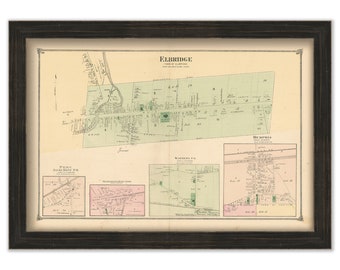 ELBRIDGE, New York -  1874 Map