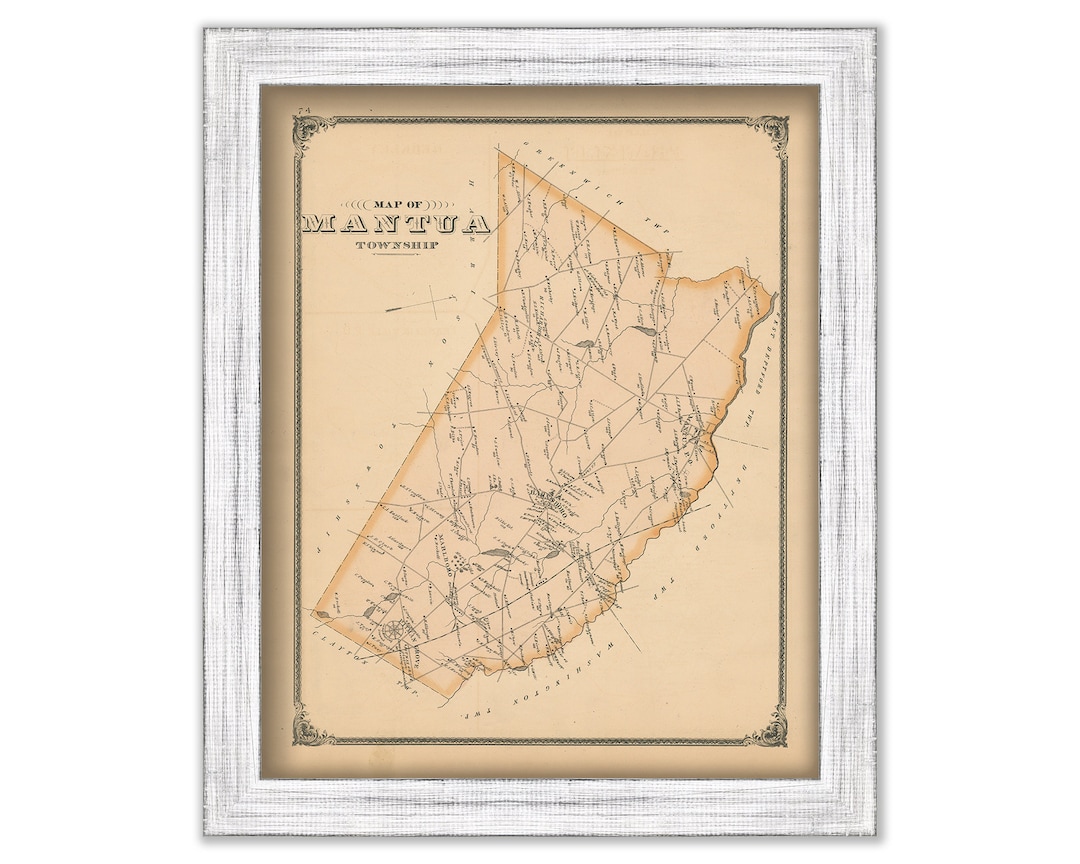MANTUA, New Jersey 1879 Map Etsy