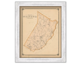 MANTUA, New Jersey -  1879 Map