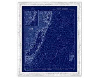 FENWICK ISLAND, Delaware -  2018 Nautical Chart Blueprint