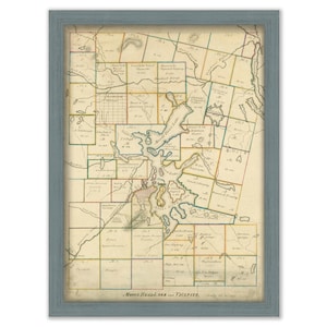 MOOSE HEAD LAKE, Maine  -  1837 Map