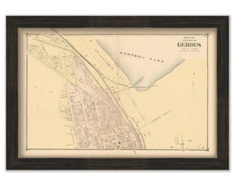 GEDDES, New York -  1874 Map