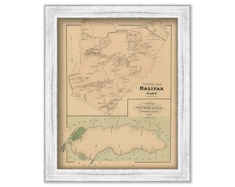 HALIFAX, Massachusetts 1879 Map - Replica or Genuine ORIGINAL