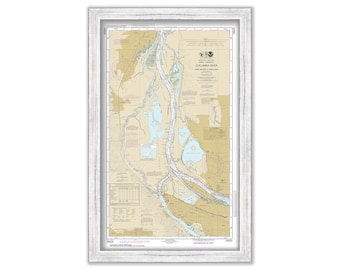 PORTLAND, Oregon - Nautical Chart published in 2016