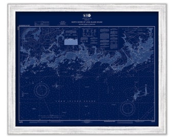 BRANFORD and GUILFORD, Connecticut - Nautical Chart Blueprint published in 2016