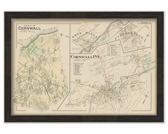 CORNWALL, New York 1903 Map - Replica or Genuine Original