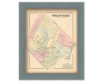 GRANVILLE, Vermont - 1871 Map