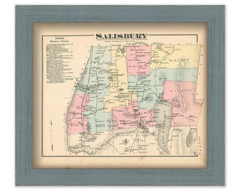 SALISBURY, Vermont - 1871 Map