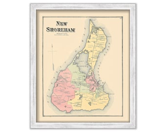 BLOCK ISLAND, Rhode Island 1870 ( New Shoreham )
