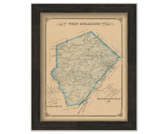 CACALICOT, Pennsylvania 1875 Map - Replica or GENUINE ORIGINAL