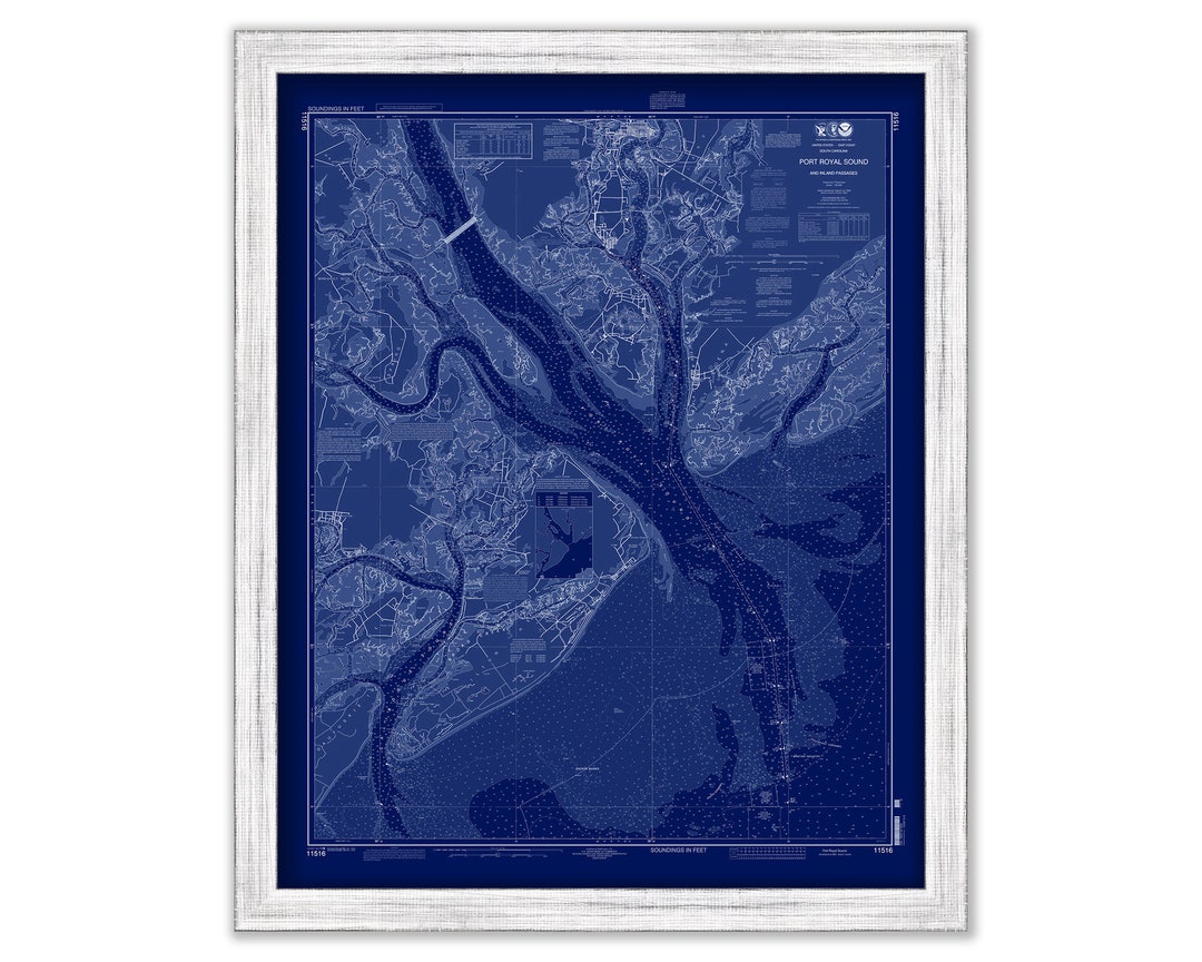 St HELENA and HILTON HEAD Island, South Carolina 2013 Nautical Chart