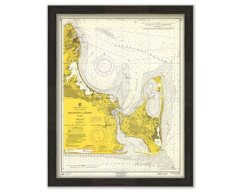 Edgartown, Martha's Vineyard, Massachusetts - 1961 Nautical Chart