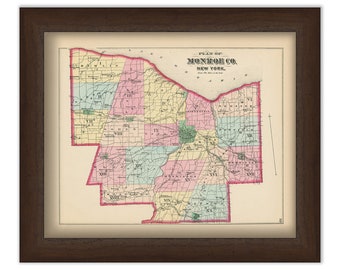 MONROE COUNTY, New York 1872 Map