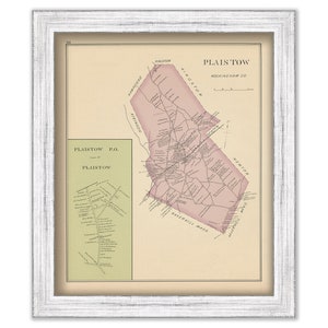 PLAISTOW, New Hampshire 1892 Map image 1