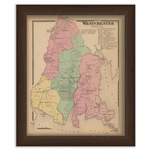 Town of WESTCHESTER, New York 1868 Map