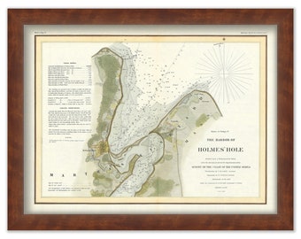 Holmes' Hole Harbor, Vineyard Haven, Martha's Vineyard, Massachusetts Nautical Chart - 1847