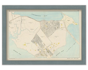 SQUANTUM, QUINCY, Massachusetts - 1907 Map