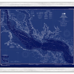POTOMAC RIVER, Maryland/Virginia  -  2017 Nautical Chart Blueprint